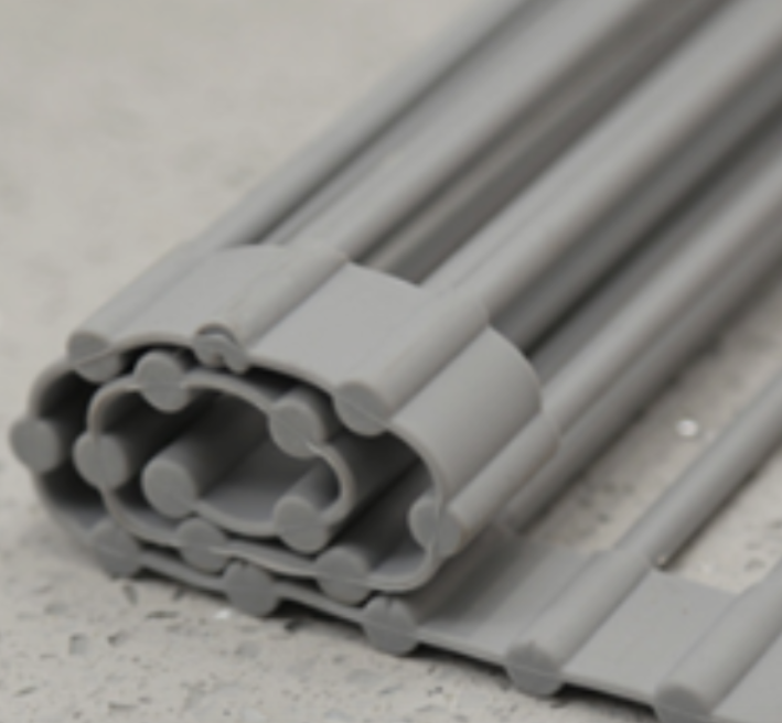 Rejilla plegable de acero inoxidable para fregadero de cocina